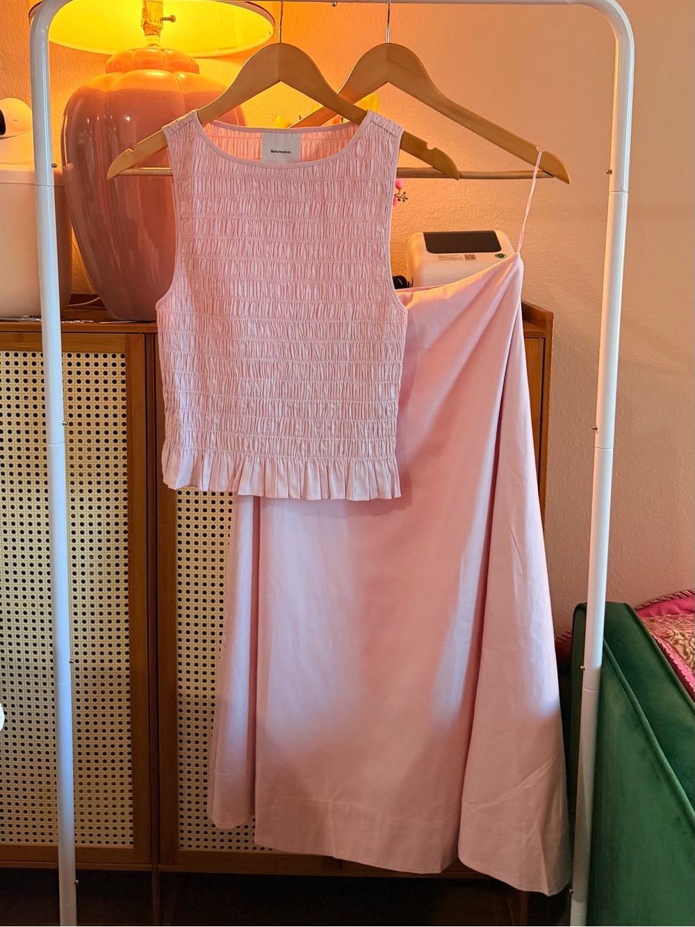 Reformation Laguna Two Piece In Cherry Blossom, brand new, never worn, no flaws. - Picture 6 of 8